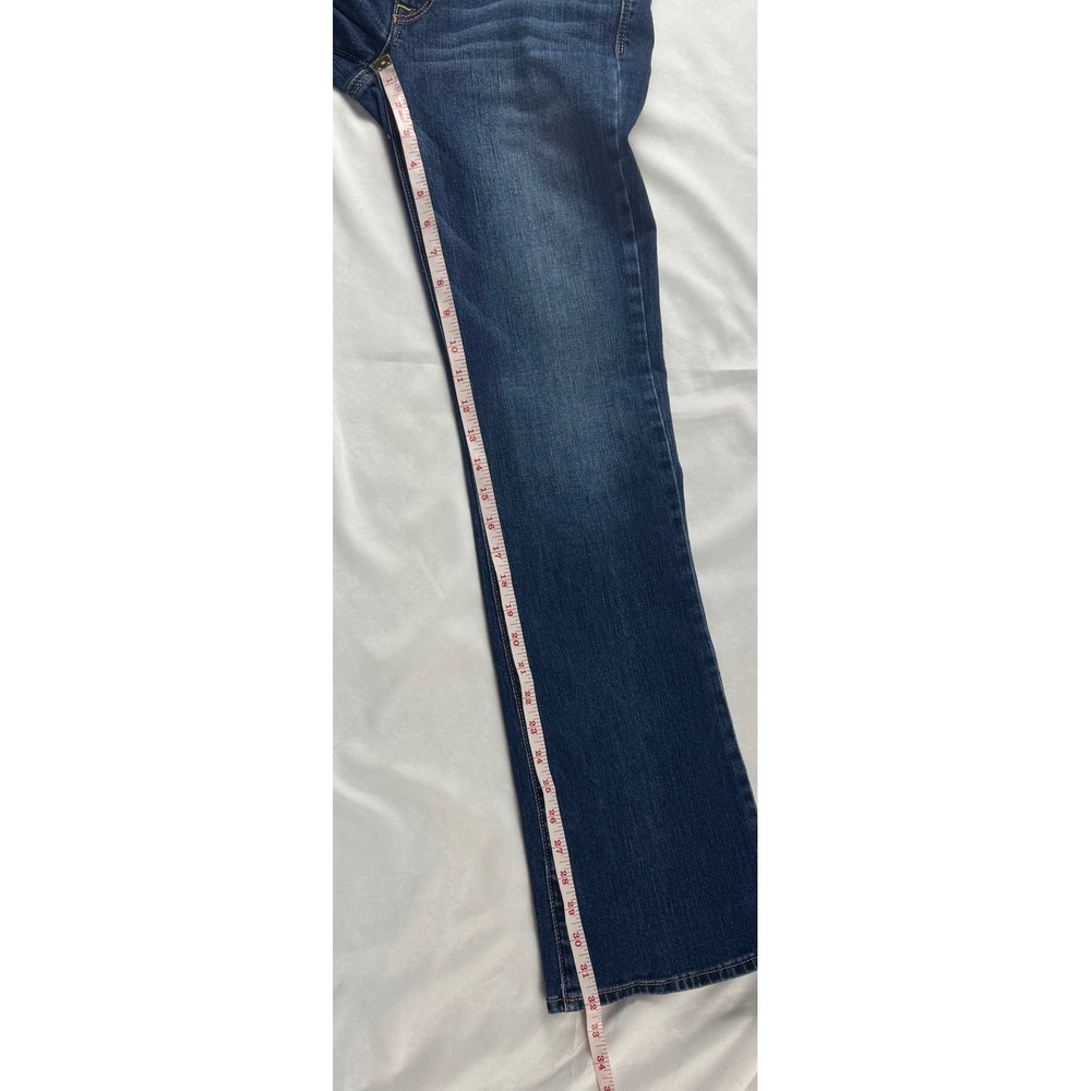 American Eagle Kick Boot Jeans Womens 6 Dark Wash Flap Pocket Bootcut Denim - Picture 12 of 16